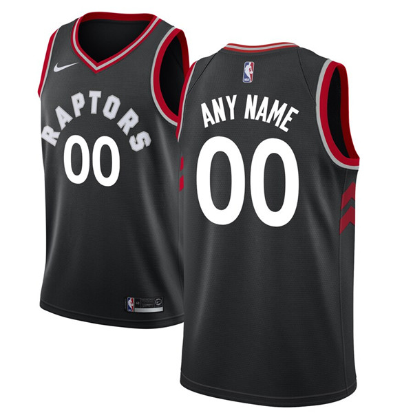 Men's Black Toronto Raptors Active Player Custom Stitched NBA Jersey